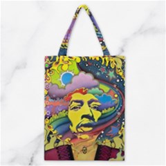 Psychedelic Rock Jimi Hendri Classic Tote Bag