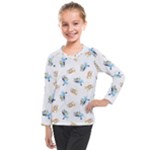 Bluey pattern Kids  Long Mesh T-Shirt