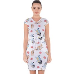 Bluey, Bluey Merch, Bluey Pattern, Bluey Bluey, Bingo, Bluey Design, Bluey Dog Capsleeve Drawstring Dress 