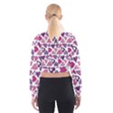 Heart Pattern Repetition Background Cropped Sweatshirt View2