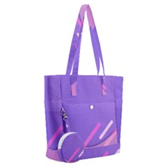 Colorful Labstract Wallpaper Theme Everyday Shoulder Bag With Pouch Bag