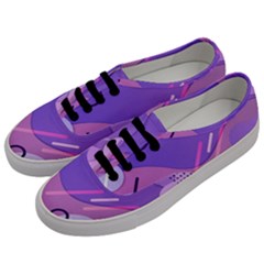 Colorful Labstract Wallpaper Theme Men s Classic Low Top Sneakers