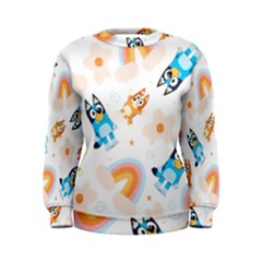 Bluey, Bluey Merch, Bluey Pattern, Bluey Bluey, Bingo, Bluey Design, Bluey Dog Women s Sweatshirt
