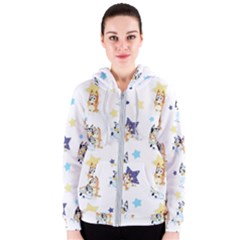 Bluey, Bluey Merch, Bluey Pattern, Bluey Bluey, Bingo, Bluey Design, Bluey Dog Women s Zipper Hoodie