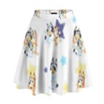 Bluey, Bluey merch, Bluey pattern, Bluey Bluey, bingo, Bluey design, bluey dog High Waist Skirt Bluey, Bluey merch, Bluey pattern, Bluey Bluey, bingo, Bluey design, bluey dog High Waist Skirt