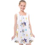 Bluey, Bluey merch, Bluey pattern, Bluey Bluey, bingo, Bluey design, bluey dog Kids Cross Back Dress Bluey, Bluey merch, Bluey pattern, Bluey Bluey, bingo, Bluey design, bluey dog Kids Cross Back Dress