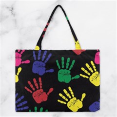 Handprints Hand Print Colourful Medium Tote Bag