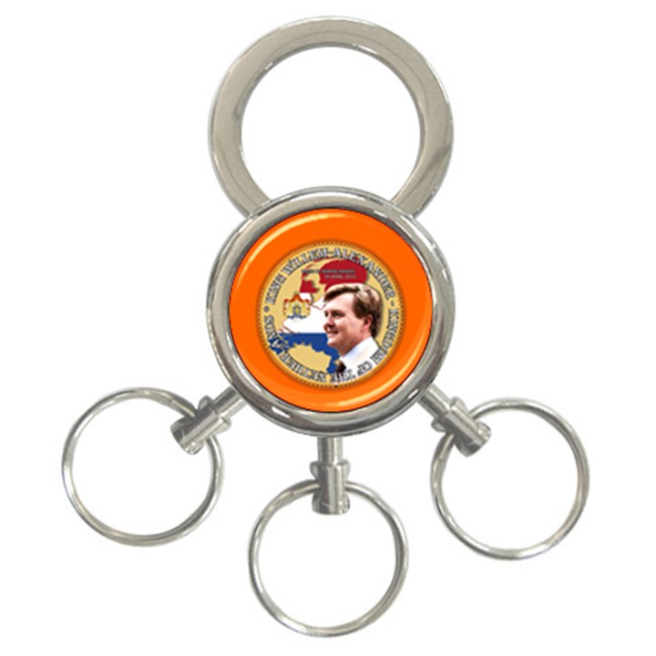 King Willem-Alexander 3-Ring Key Chain