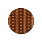 Faux Animal Print Pattern Drink Coaster (Round)