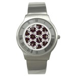 Cute Pretty Elegant Pattern Stainless Steel Watch (Slim)