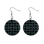 Elegant Pattern Print Mini Button Earrings