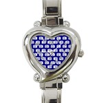 Modern Chic Vector Camera Illustration Pattern Heart Italian Charm Watch