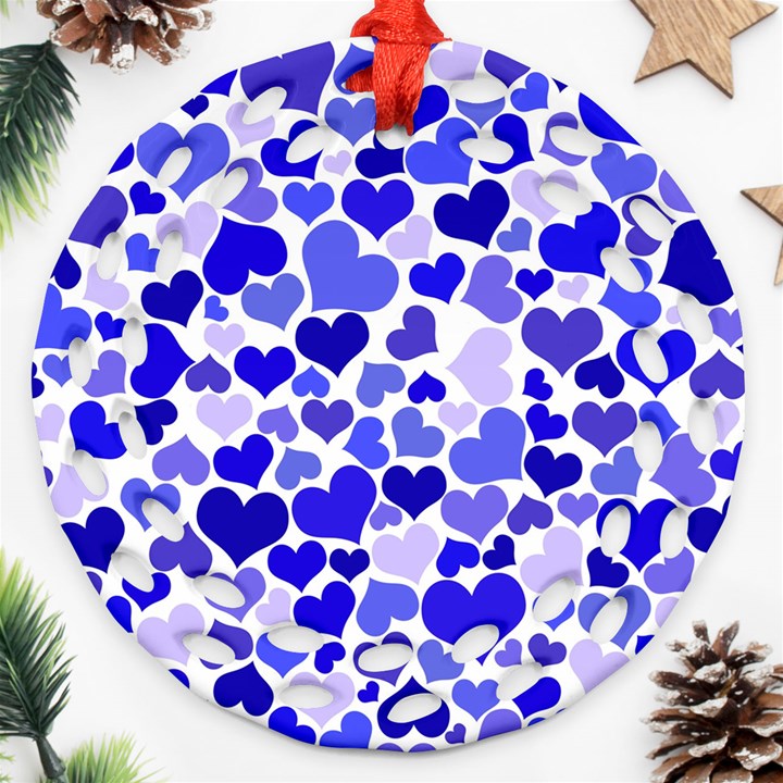 Heart 2014 0924 Ornament (Round Filigree) 