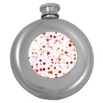 Heart 2014 0603 Round Hip Flask (5 oz)