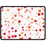 Heart 2014 0603 Double Sided Fleece Blanket (Large) 