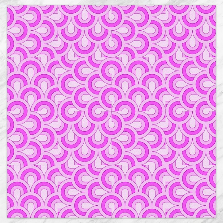 Retro Mirror Pattern Pink Canvas 12  x 12  