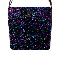 Glitter 1 Flap Messenger Bag (l) 