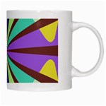 Rays in retro colors White Mug Right