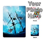 Awesome Ship Wreck With Dolphin And Light Effects Multi-purpose Cards (Rectangle)  Back 35