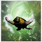 Wonderful Sea Turtle With Bubbles Canvas 12  x 12  