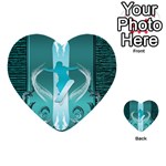 Snowboarder With Snowboard Multi-purpose Cards (Heart)  Back 34