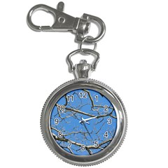 Leafless Tree Branches Against Blue Sky Key Chain Watches