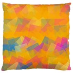 Fading squares Large Cushion Case (Two Sides) Back