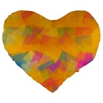 Fading squares Large 19  Premium Heart Shape Cushion