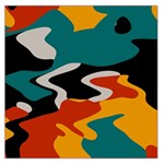 Misc shapes in retro colors Satin Scarf