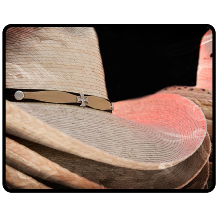 Straw Hats Fleece Blanket (Medium) 