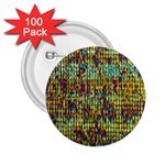 Multicolored Digital Grunge Print 2.25  Buttons (100 pack)  Front