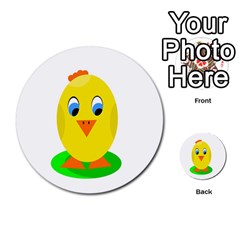 Cute Chicken  Multi-purpose Cards (round) 