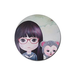 Close Encounter 4 Rubber Coaster (round) 
