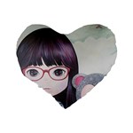 Close Encounter 4 Standard 16  Premium Heart Shape Cushions Back