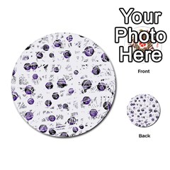 White And Blue Soul Multi-purpose Cards (round) 