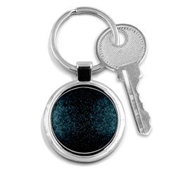 Polygonal And Triangles In Blue Colors  Key Chains (round) 
