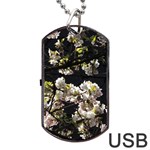 Japanese cherry flower Dog Tag USB Flash (Two Sides) 