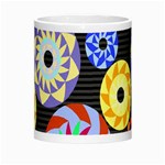 Colorful Retro Circular Pattern Morph Mugs Center