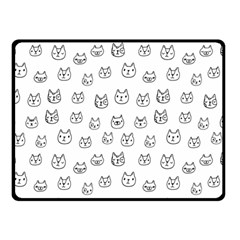 Sketchy Cats Double Sided Fleece Blanket (small) 