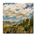 Valley And Andes Range Mountains Latacunga Ecuador Tile Coasters