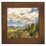 Valley And Andes Range Mountains Latacunga Ecuador Framed Tiles