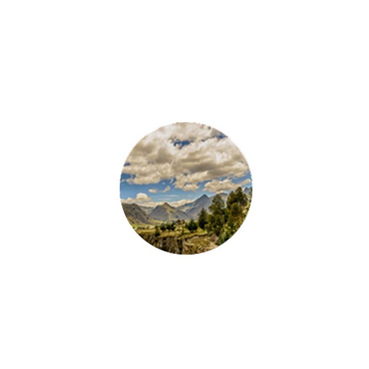 Valley And Andes Range Mountains Latacunga Ecuador 1  Mini Buttons