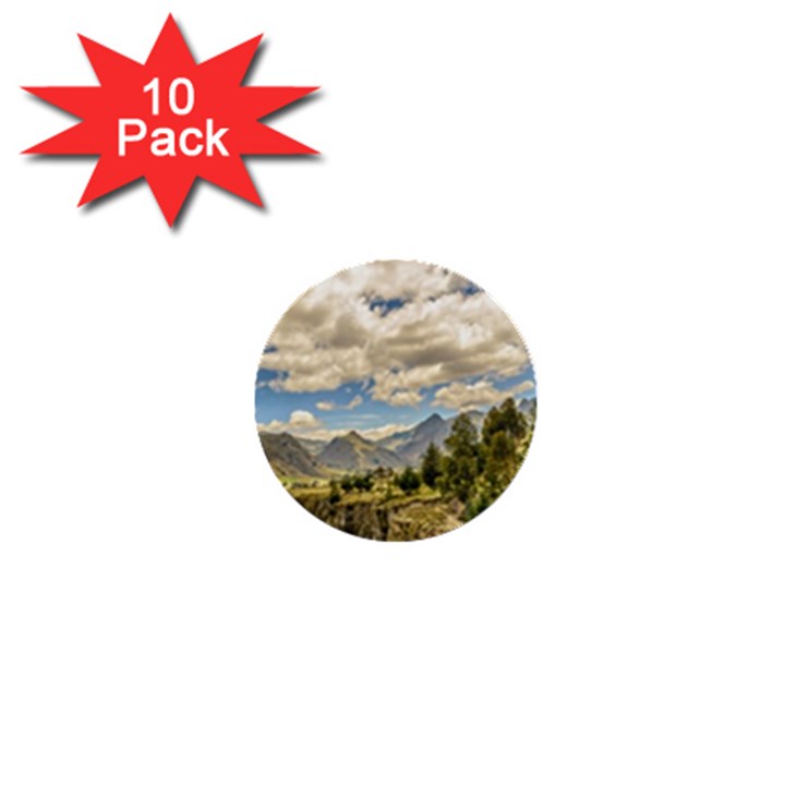Valley And Andes Range Mountains Latacunga Ecuador 1  Mini Buttons (10 pack) 
