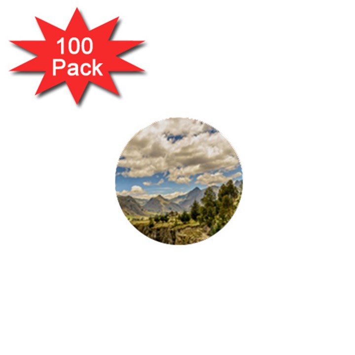 Valley And Andes Range Mountains Latacunga Ecuador 1  Mini Buttons (100 pack) 