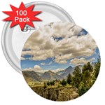 Valley And Andes Range Mountains Latacunga Ecuador 3  Buttons (100 pack) 