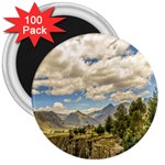 Valley And Andes Range Mountains Latacunga Ecuador 3  Magnets (100 pack)
