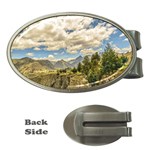 Valley And Andes Range Mountains Latacunga Ecuador Money Clips (Oval) 