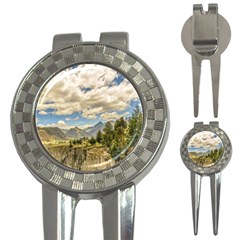 Valley And Andes Range Mountains Latacunga Ecuador 3-in-1 Golf Divots