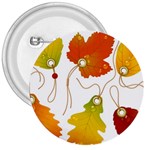 Vector Beautiful Maple Leaf 3  Buttons