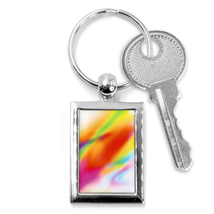 Blur Color Colorful Background Key Chains (Rectangle) 